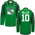 customize 2016 New York Rangers #10 MILLER green ice hockey jersey