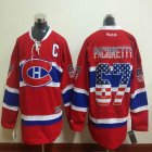 Montreal Canadiens #67 Max Pacioretty usa flag red ice hockey jerseys C patch