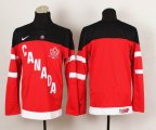 Team Canada IIHF Official 100th Anniversary red Hockey Jersey