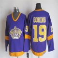 Los Angeles Kings #19 Goring throwback purple hockey CCM jerseys