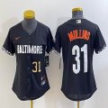 Youth Nike Baltimore Orioles #31 Cedric Mullins black majestic baseball jersey-BD