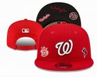 2023 Washington National red MLB Snapback Hats-YD