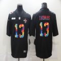 Nike Saints #13 Micheal Thomas Black Color Rush Limited Jersey Rainbow version-BD