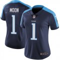 Men Tennessee Titans #1 Moon Nike darkblue Color Rush Limited Jersey