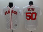 Boston Red Sox #50 Mookie Betts white Flexbase Authentic Collection Jersey