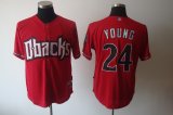 Arizona Diamondback 24 Young red mlb jerseys