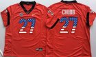 Georgia Bulldogs Nick Chubb 27 USA Flag College Football Limited Jerseys -orange