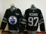 Connor Mcdavid #97 Edmonton Oilers Black 2017 Centennial Classic Premier Player Jerseys