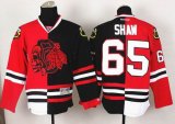 Reebok Chicago Blackhawks Andrew Shaw 65# split black Red NHL Jerseys(1)