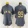 2022 MLB All-Star Nike New York Yankees #99 Aaron Judge gray women majestic baseball jerseys