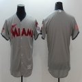 2016 Florida Marlins blank gray Flexbase Authentic Collection Jersey(1)