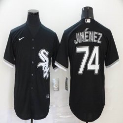 Chicago White Sox #74 Eloy Jimenez black majestic baseball jersey