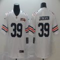 Nike Chicago Bears #39 Jackson white Color Rush Limited Jersey 100th patch