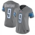 Women Detroit Lions #9 Matthew Stafford Nike gray Color Rush Limited Jersey