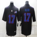 Nike Buffalo Bills #17 Josh Allen black throwback Color Rush Limited Jersey