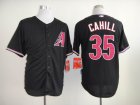 Arizona Diamondbacks 35 Trevor Cahill black Baseball Jersey