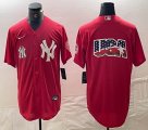 Nike New York Yankees blank red MLB baseball Jersey Joint name big logo -BD 19