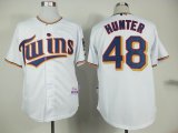 2015 Minnesota Twins #48 Torii Hunter white baseball jersey