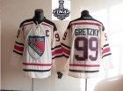 2014 stanley cup Rangers #99 Wayne Gretzky Cream NHL Jerseys