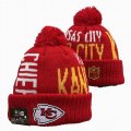 2024 Kansas City Chiefs red NFL Sports Cuffed Knit Hats 01