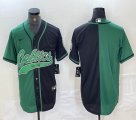 Nike Boston Celtics blank green black splits baseball jerseys Joint name-BD