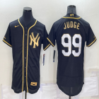 Nike New York Yankees #99 Aaron Judge black gold Flexbase Authentic Collection Jersey