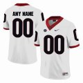 Custom Georgia Bulldogs Alumni white Football Jersey