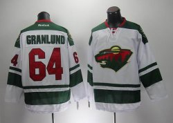 reebok Minnesota GRANLUND 64# white green nhl jerseys