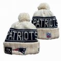 2024 New England Patriots beige black NFL Sports Cuffed Knit Hats 01