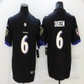 Nike Baltimore Ravens #6 Patrick Queen black Color Rush Limited Jersey