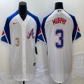 Nike Atlanta Braves #3 Dale Murphy white majestic baseball jerseys city version