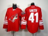 Phoenix Coyotes #41 Mike Smith Red NHL hockey Jerseys