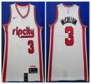 Nike Portland Trail Blazers #3 C.J. McCollum beige NBA Jersey city version -HL