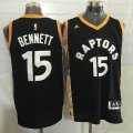 Toronto Raptors #15 Anthony Bennett black Stitched NBA Jerseys