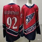 Adidas Washington Capitals #92 Evgeny Kuznetsov red ice hockey Jerseys-PD