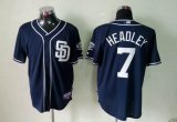 San Diego Padres HEADLEY 7# blue MLB jersey