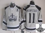 reebok Los Angeles Kings #11 Anze Kopitar gray 2014 NHL champion Jersey