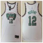 Nike Memphis Grizzlies #12 Ja Morant white nba basketball jersey-XD