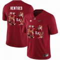 Custom Alabama Crimson Tide #84 Hale Hentges Red College Color Rush Limited Jerseys