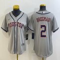 Youth Nike Houston Astros #2 Alex Bregman gray majestic baseball Jersey