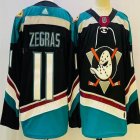 Adidas Anaheim Ducks #11 Trevor Zegras black Adidas Authentic Teal Alternate Jersey - PD