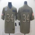 Oakland Raiders #34 Bo Jackson Nike Camo 2019 Salute to Service Retired Limited Jersey-BD