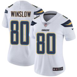 Women Chargers #80 Kellen Winslow Nike White Color Rush Limited Jersey