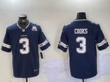 Dallas Cowboys #3 Brandin Cooks blue Nike Color Rush Limited Jersey 01