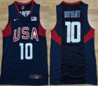 2008 Beijing Olympic Games #10 Kobe Bryant blue USA Basketball Team Jerseys