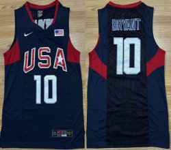 2008 Beijing Olympic Games #10 Kobe Bryant blue USA Basketball Team Jerseys