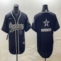 Nike Dallas Cowboys blank black camo baseball jerseys Joint name-BD 01