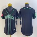 Women 2023 World Cup Mexico blank black majestic MLB baseball Jerseys-BD 24