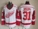 Detroit Red Wings #31 Curtis Joseph white Throwback CCM Jerseys