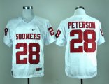 Nike Oklahoma Sooners Adrian Peterson 28 White College Football Jersey